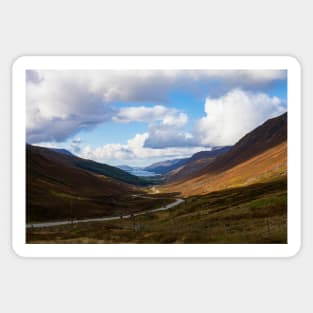 Loch Maree from Glen Docherty, Achnasheen, Scotland Sticker